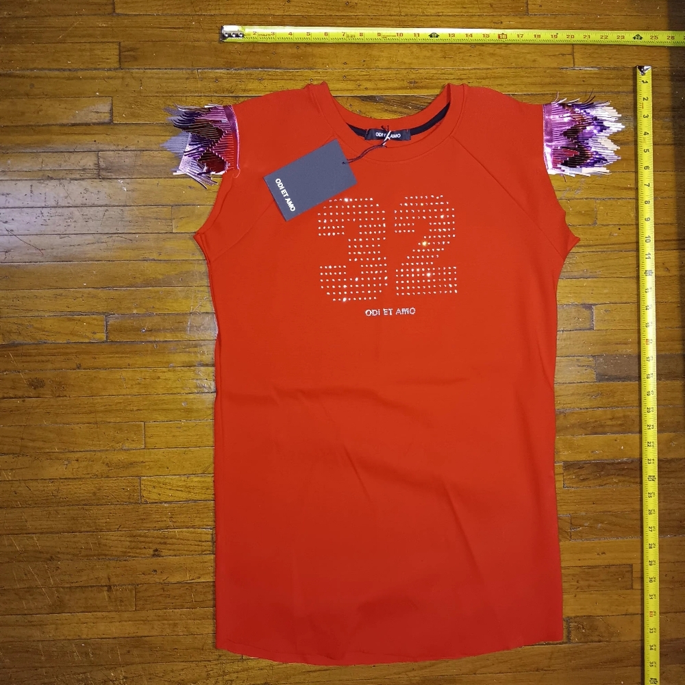 ODi ET AMO Red Dress Sweatshirt Dress